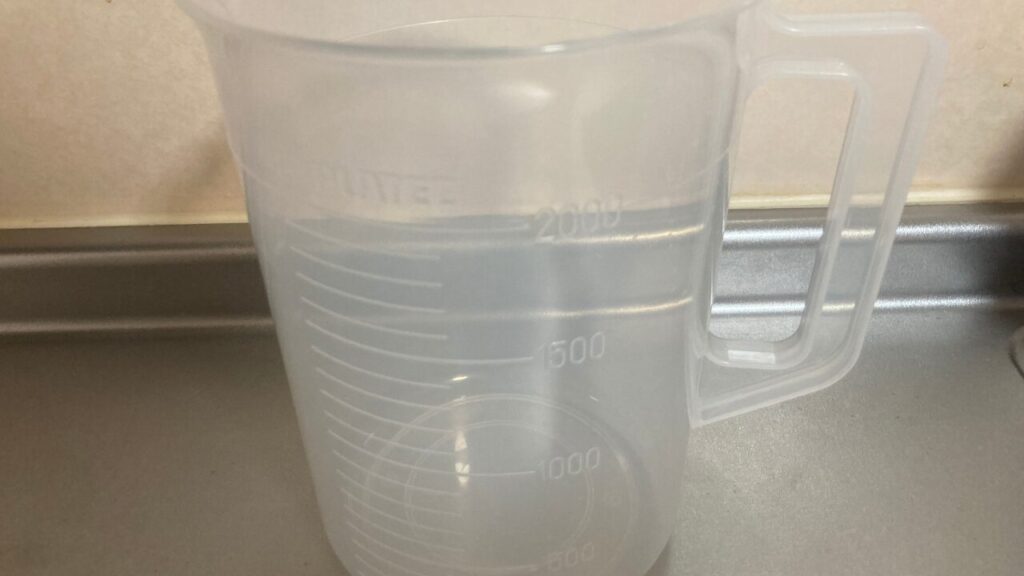 給水カップの様子
