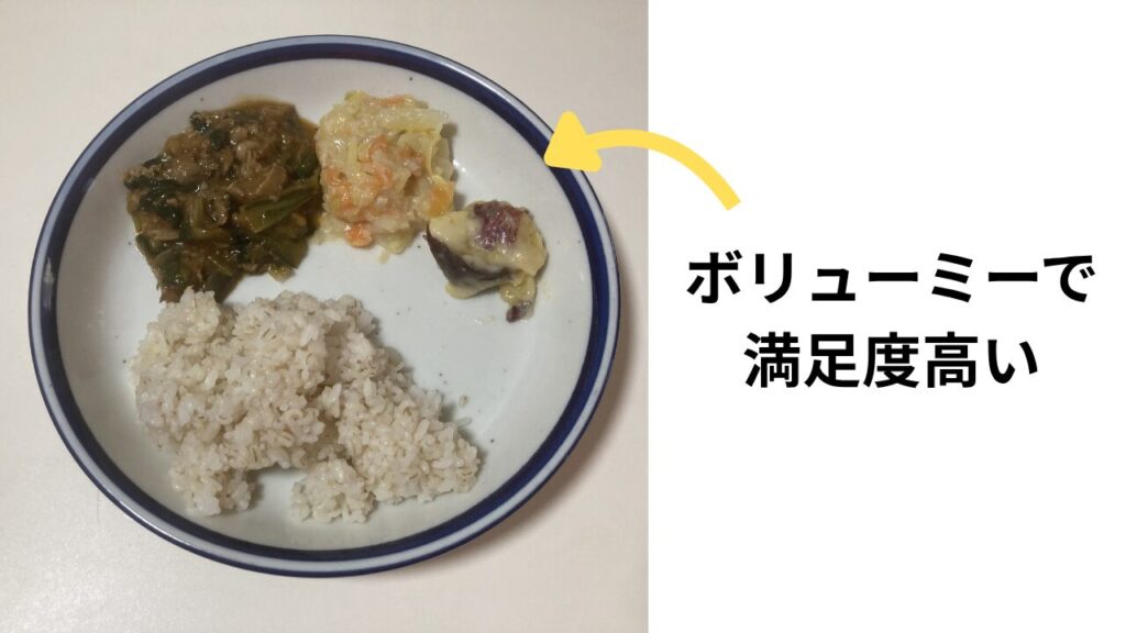 お弁当の中身をお皿に移し替えた写真